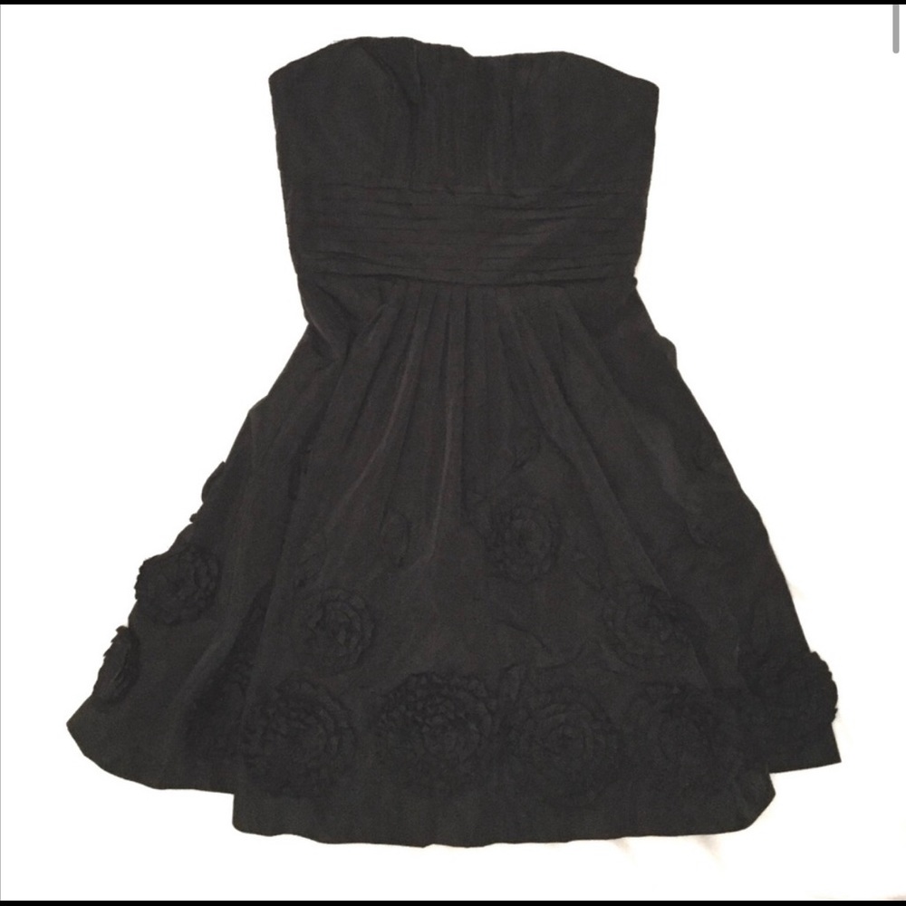 Black taffeta dress
